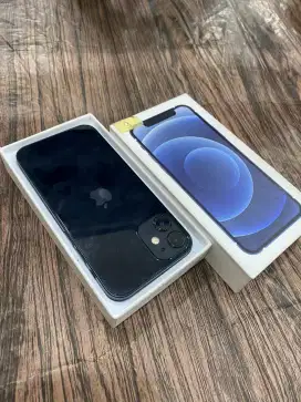 iphone 12 mini midnight 256gb inter fullset