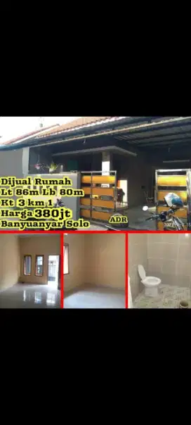 Dijual Rumah Banyuanyar Solo