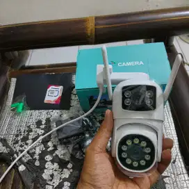 Kamera CCTV simcard HP 4G 2 kamera outdoor waterproof