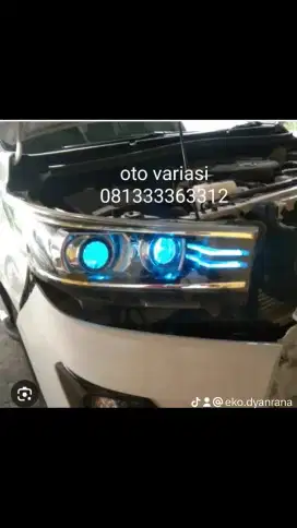 Paket lampu bilet innova reborn .65/75 watt.