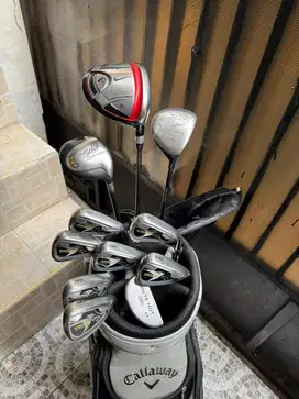 Set stik golf callaway siap turun lapangan