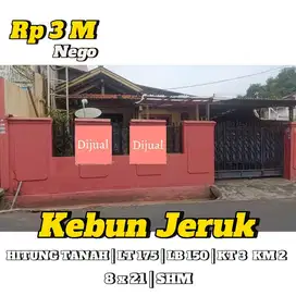 DIJUAL MURAH RUMAH TEPI JALAN STRATEGIS KEBON JERUK JAKARTA BARAT