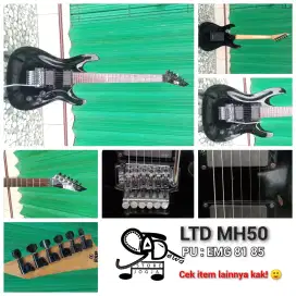 LTD MH50 EMG 81 85 BLACK GITAR METAL GUITAR ROCK ELEKTRIK