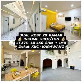 Jual Kost 27 Kamar di Karawang Harga Hanya 5 M an, Kost Full Tersewa