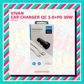 Car Charger Vivan QC 3.0+PD 30W VCC07