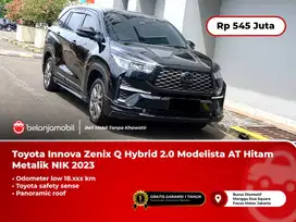 [LOW KM] Toyota Innova Zenix Q Hybrid 2.0 Modelista TSS AT Hitam 2023