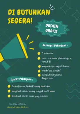 LOWONGAN DESAIN GRAFIS