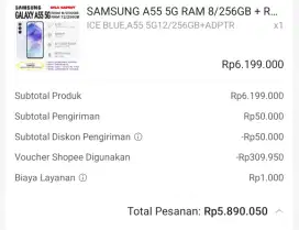 Hp Samsung A55 5G Ram 8/256GB