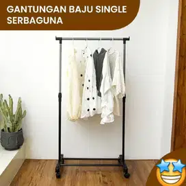 Single Rod Rack, Gantungan Baju Single
