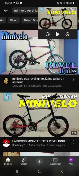 Sepeda minivelo Revel trek