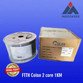 Kabel FO Dropcore 2 Core COLAN FTTH Drop Wire Cable Fiber Optic Colan