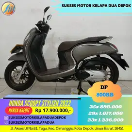 SCOOPY STYLISH 2022 KM RENDAH SIAP PAKAI