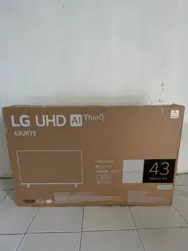 TV LED LG UHD AI seri 43UR75 (jarang di pakai)