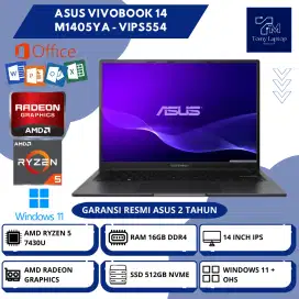 ASUS VIVOBOOK 14 M1405YA AMD RYZEN 5-7430U AMD RADEON 16GB 512GB 14INC