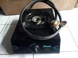 kompor gas RINNAI 1tungku RI -511C + selang dan Regulator