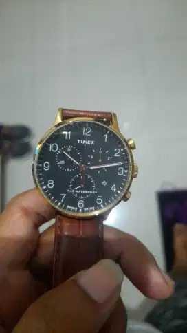 Timex waterburry warna gold fullset