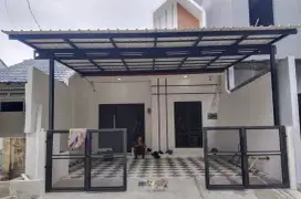 Kanopi rangka besi baja ringan atap alderon single layer jabodetabek