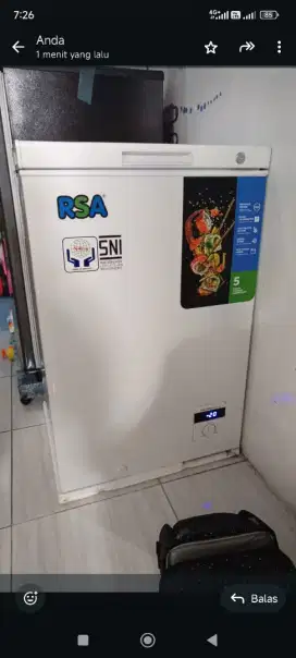 Jual freezer RSA