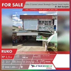 DIJUAL RUKO 2 LANTAI LOKASI STRATEGIS COCOK UNTUK USAHA