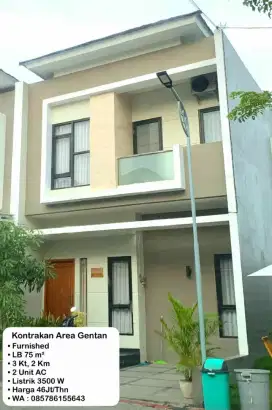 Rumah Bagus Cluster 2 Lantai Furnish Siap Huni