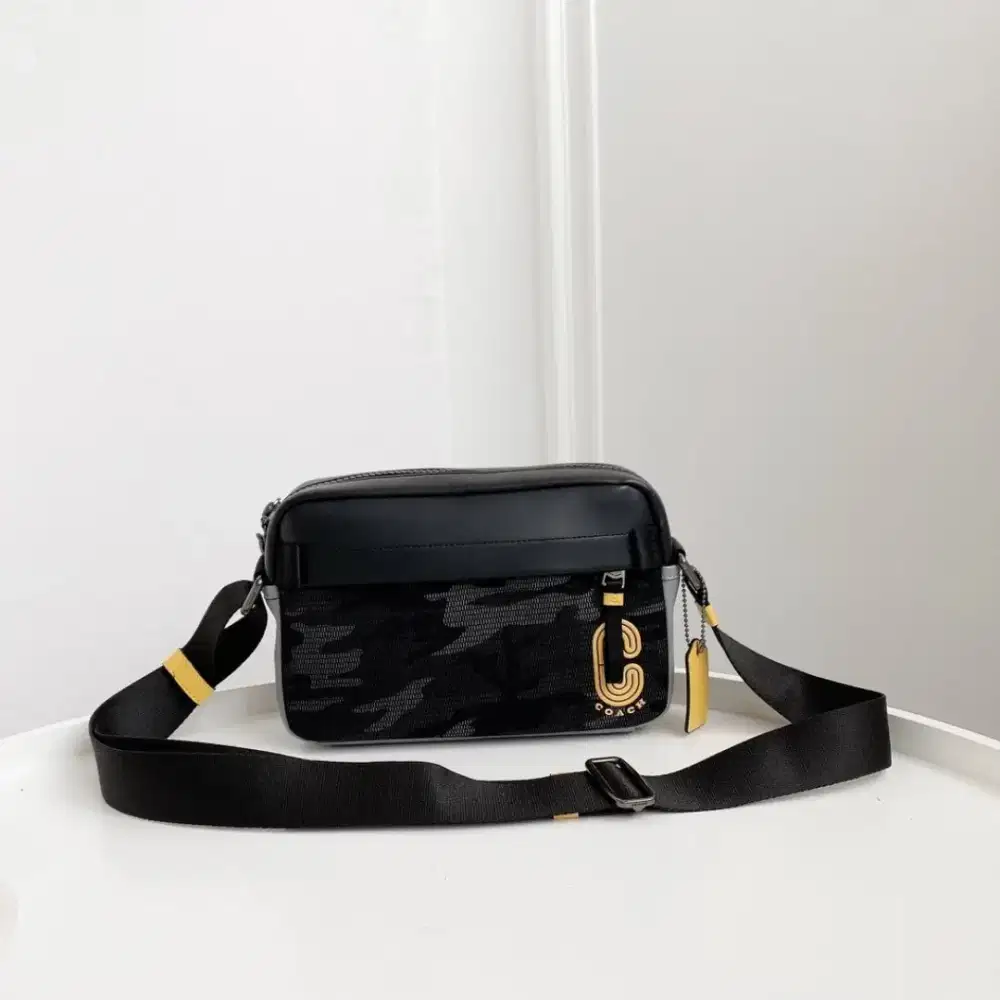 SHOULDIER/MESSENGER BAG COACH FINGERPRINT MEN ORIGINAL
