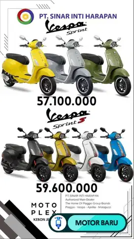 [Motor Baru] VESPA SPRINT DAN TYPE VESPA LAINNYA