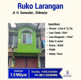 Ruko Larangan Strategis Bisa Nego