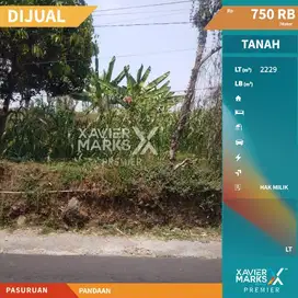 Y080 Tanah Strategis Murah Pinggir Jalan Poros Kota Pandaan, Pasuruan