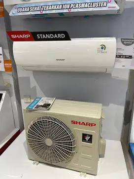 AC Sharp 1/2pk free instalasi cicilan 0% cukup dengan ktp