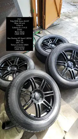 JULA VELG HSR R18 5 X 114,3 DAN BAN DUNLOP 235/55 R18