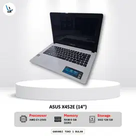 ASUS X452E AMD gaming ram 6gb ssd 128gb