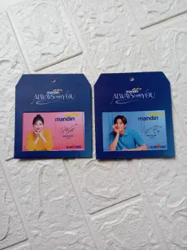 Kartu emoney mandiri original edisi korea Park Seo Jun & Kim You Jung