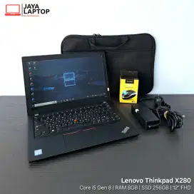 Lenovo Thinkpad X280 Core i5 RAM 8GB SSD 256GB Laptop Second Bekas