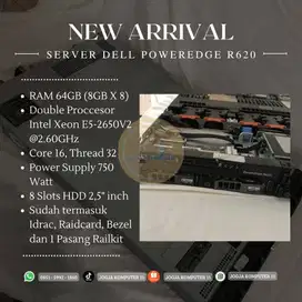 Server Dell PowerEdge R620 RAM 64GB Intel Xeon E5-2650V2 2.60GHz