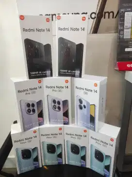NEW PRODAK XIAOMI REDMI NOTE 14 SERIES FREE GIFT BOX STOCK TERBATAS
