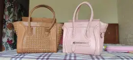 Tas Celine warna pink dan coklat