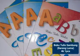 Buku Tulis Huruf Sambung dan Ukuran Besar