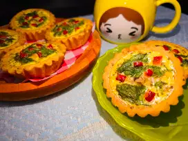 Chicken Mushroom Quiche / Pie ayam jamur makanan / snack / hadiah unik