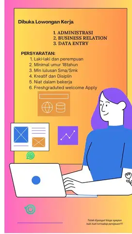 Dibuka lowongan administrasi