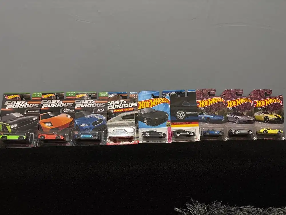 HotWheels series FnF, JDM, dan Porsche