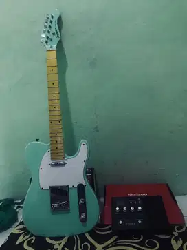 Gitar SC tele dan efek nux MG300