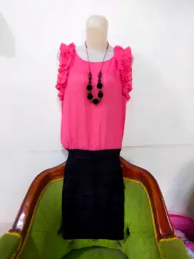 Midi Dress Wanita Dress Blackpink Dress Natal Dress Party