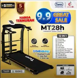 TREADMILL BLACK HITAM