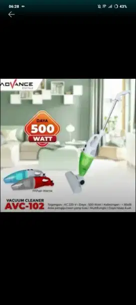 Vacum cleaner advan