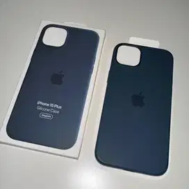ORIGINAL IBOX iPhone 15 Plus Silicone Case Storm Blue