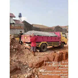 Buang puing jaksel 1 mobil