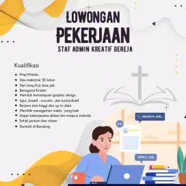 DICARI ADMIN KREATIF GEREJA