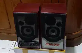 Speaker Aktif Super Bass,bisa Karaoke,PC/Laptop,HP,No Bluetooth,NET.