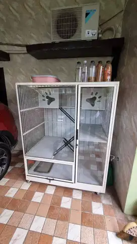 Kandang Kucing Alumunium 3 Tingkat