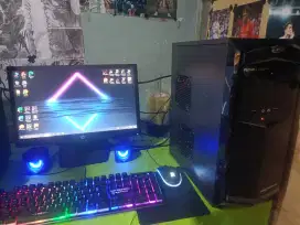 Jual Pc fullset siap pakai lengkap aplikasi dan game